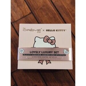 New LIMITED EDITION Crème Shop X HELLO KITTY Lovely Luxury Gift Set (Coco Rose)